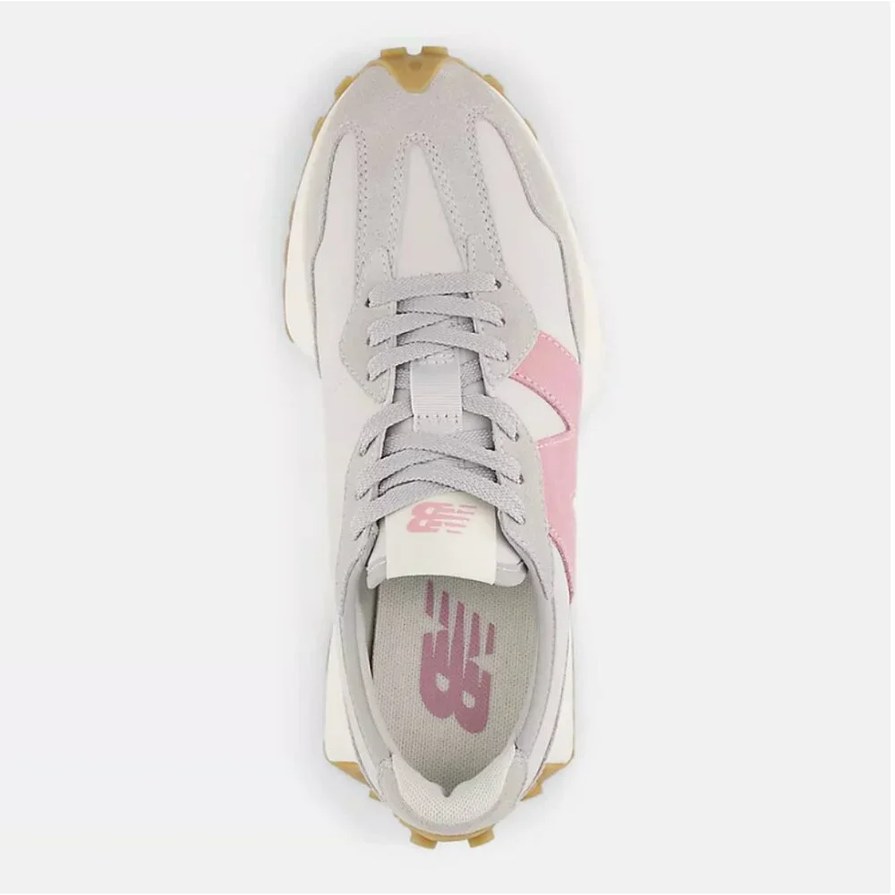 New Balance 327 Women's Casual Sneakers Shoes White Moonbeam Pink various sizes - Picture 8 of 9